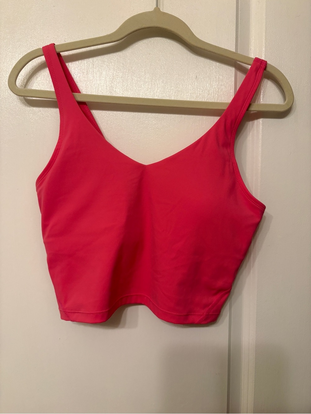 Amazon Women's Sports Bra Crop Top in Bright Pink